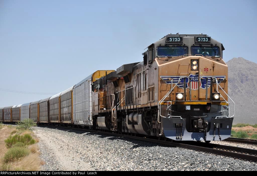 Eastbound vehicle train